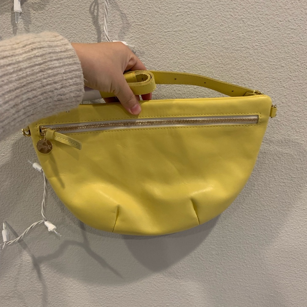 Clare V Grande Fanny in Butter Leather